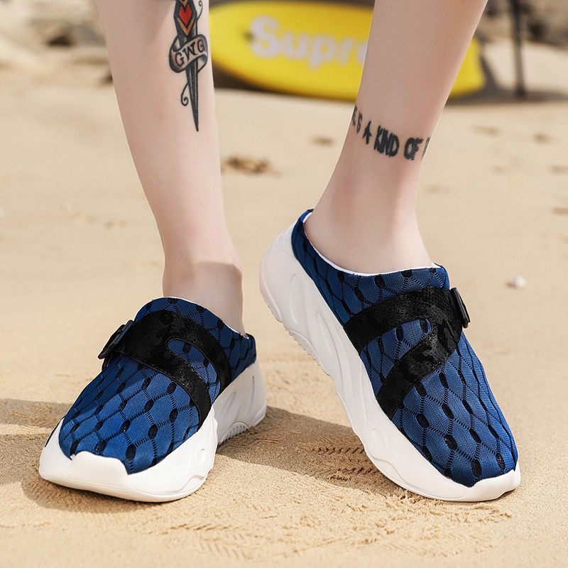 Dép Sandal Phối Lưới Thoáng Khí Thời Trang Mùa Hè Cho Nam