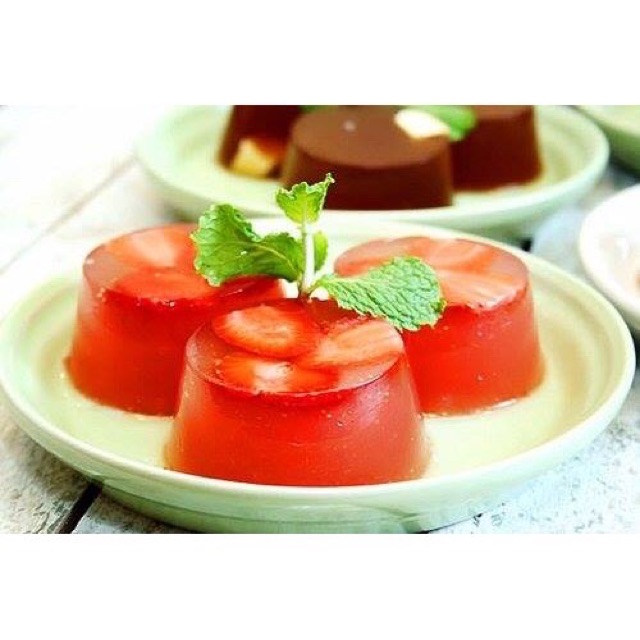 Gelatine/ Gelatin lá ( 1 lá) làm pudding rau câu