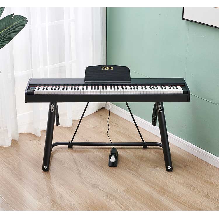 Đàn Piano Điện Tử 88 Phím Kèm Chân Pedal Và Giá Để Bản Nhạc -  Đàn Điện Dành Cho Người Mới Học Chơi