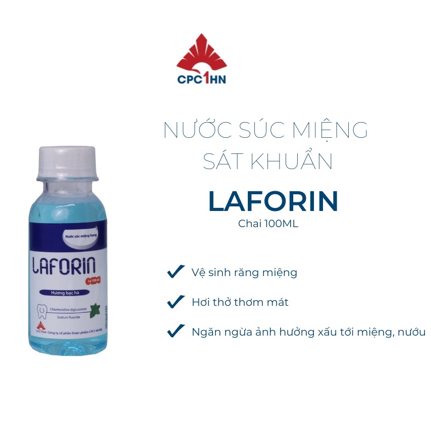 Nước Súc Miệng CPC1HN LAFORIN Vệ Sinh Răng Miệng  - Chai 100ml