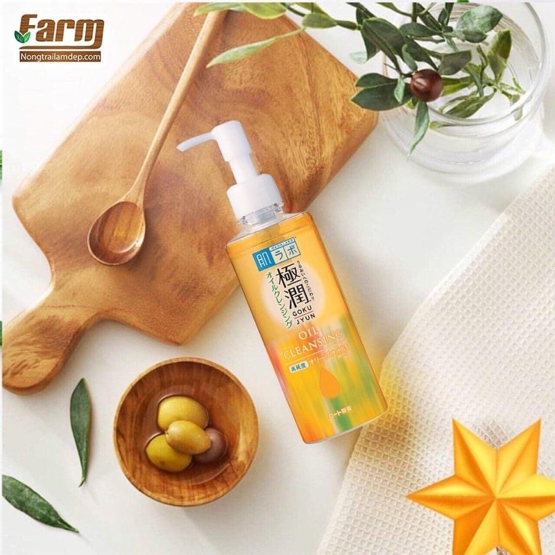 Dầu Tẩy Trang Hada Labo Dưỡng Ẩm Nhật Bản 200ml Gokujyun Cleansing Oil[Hàng_Nhật]