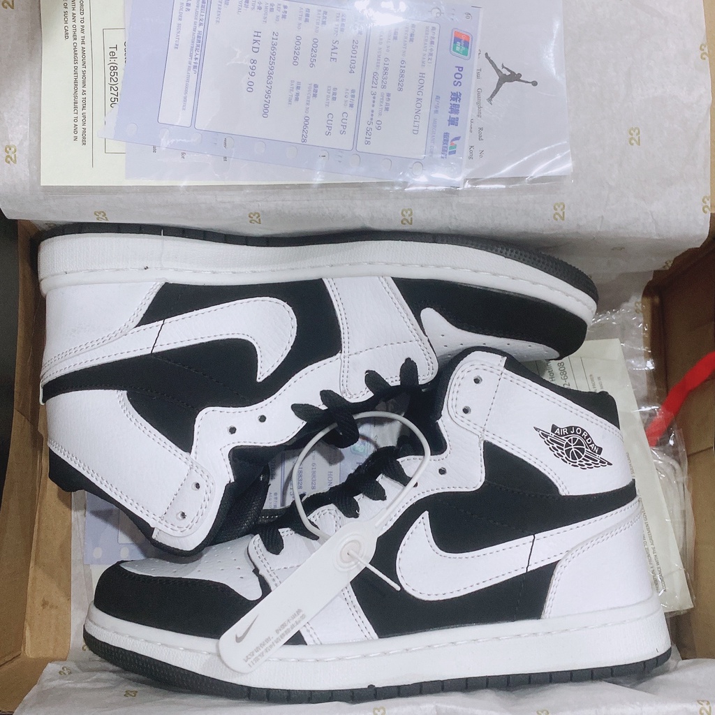 [Full Box] Giày thể thao nam nữ Sneaker Air Jordan 1 Cổ Cao Trắng Đen Chuẩn Full Size Hot Trend 2021 | BigBuy360 - bigbuy360.vn