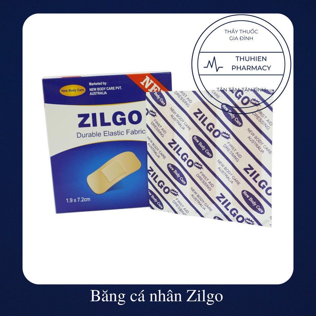 Băng cá nhân Zilgo (Hộp 30 miếng và 102 miếng)