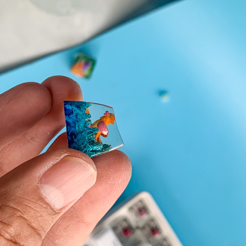 Nút bàn phím cơ máy tính - Artisan keycap - Pokemon Keycap - Resin keycaps - Gengar Keycaps