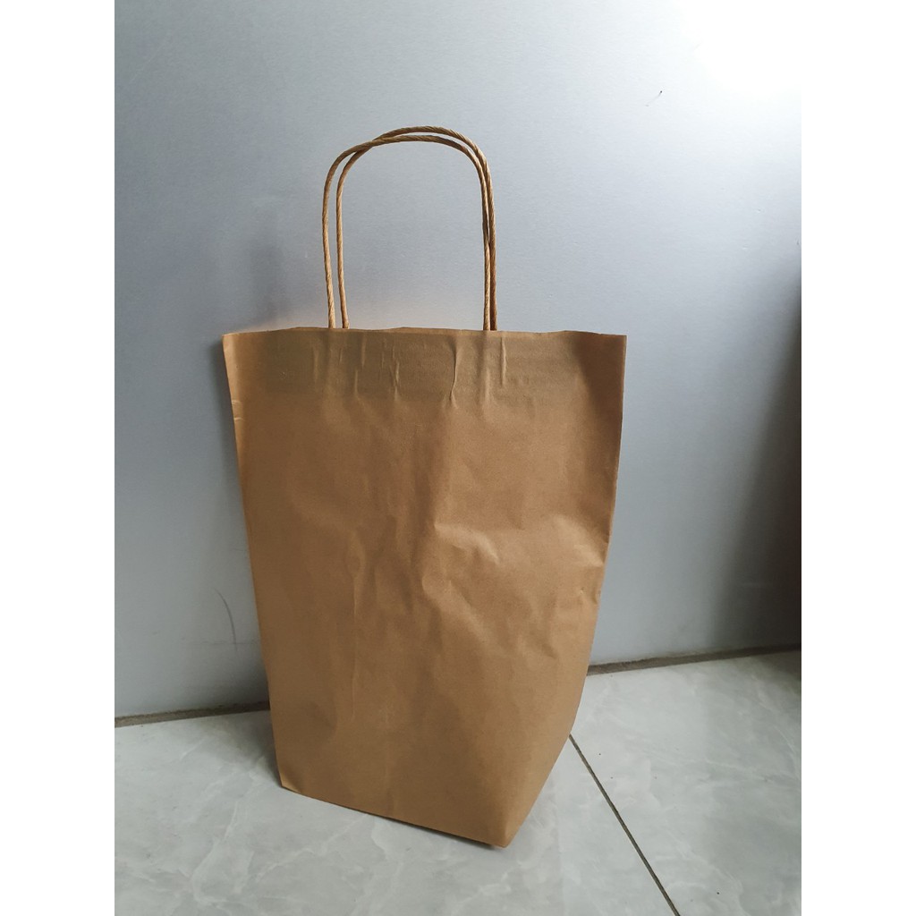 XẢ KHO - Túi giấy kraft, túi giấy xi măng có quai xách chỉ từ 1680đ/túi