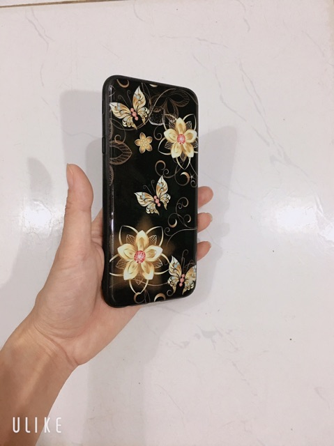 Ốp hoa bướmm nền đen sam sung J4+,J4 Plus, J4 Core
