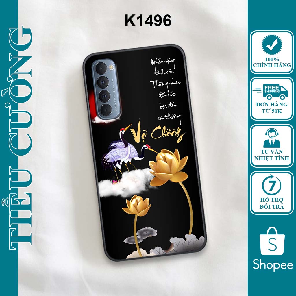 Ốp Oppo Reno 4, Reno 4 Pro, Reno 5 4G in hình thư pháp RẺ BỀN ĐẸP