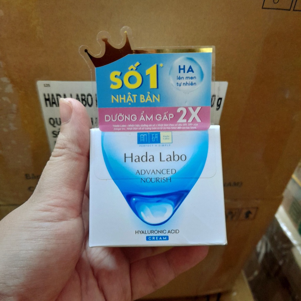 (mẫu mới 2025) Kem dưỡng ẩm tối ưu Hada Labo Advanced Nourish Cream 50g