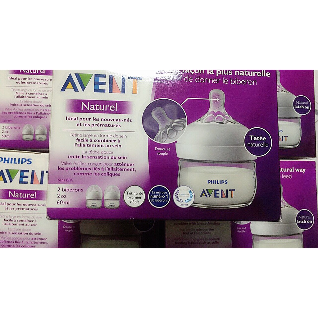 Set 2 bình sữa Philips AVENT 60ml