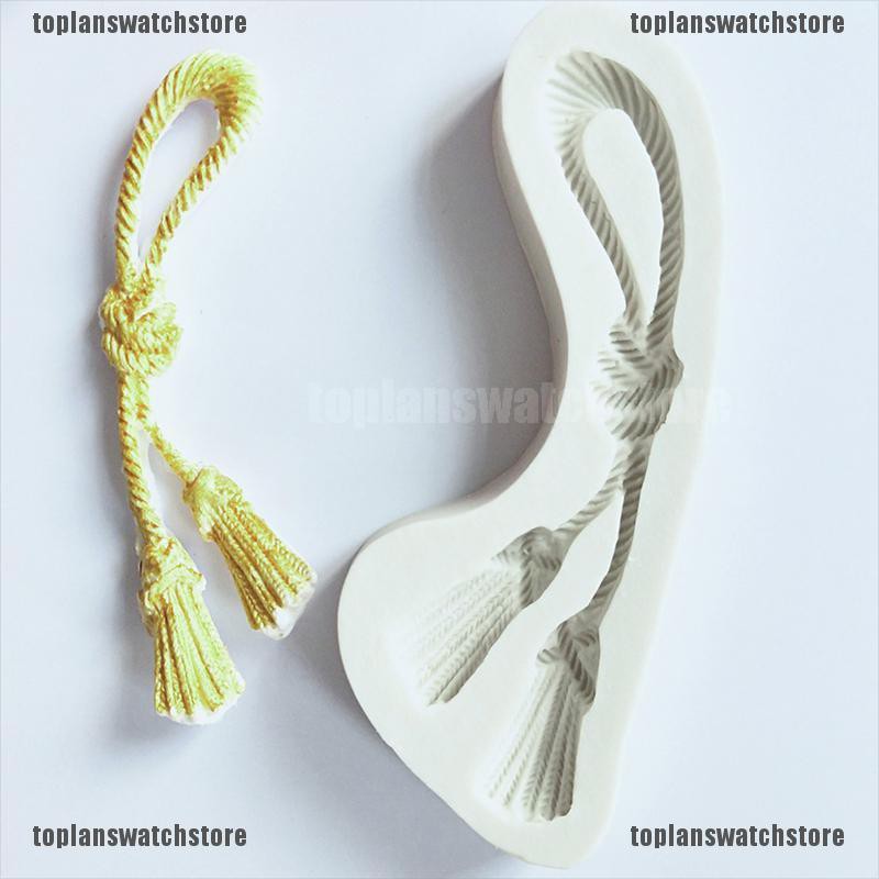 Khuôn Silicone Tạo Hình Dây Thừng Trang Trí Bánh