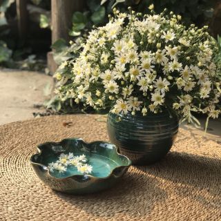 BÁT THẢ HOA PHI 26CM VÀ 28CM MEN HỎI BIẾN