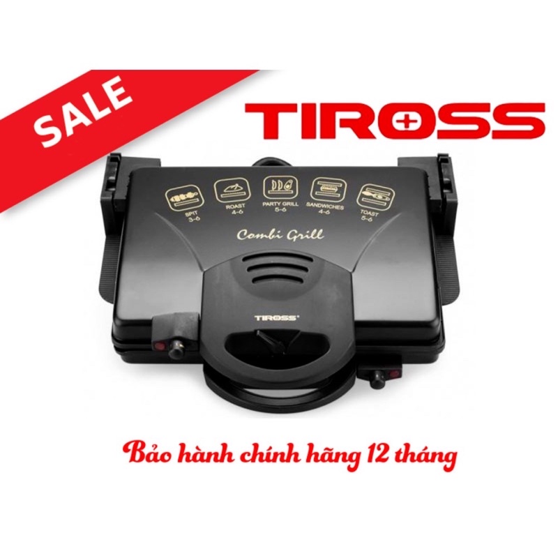 [Mã 154ELSALE2 giảm 7% đơn 300K] Máy Kẹp Bánh Mỳ Đa Năng Tiross TS965, nhập khẩu Chính Hãng Bảo hành 12 tháng toàn quốc