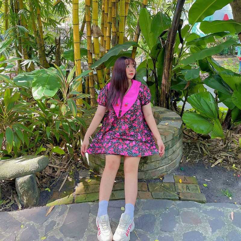 Đầm trái dâu thêu Bigsize