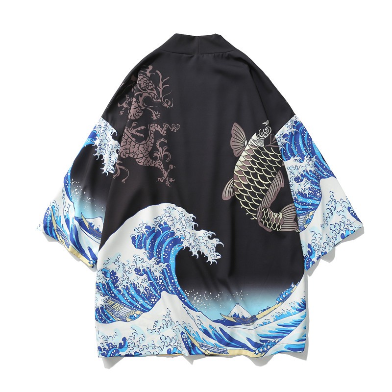 Áo kimono Cá chép sóng sánh | BigBuy360 - bigbuy360.vn