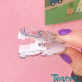 Móc kẹp đồ, cố định đồ Cô bé Trà Sữa - Gấu Con