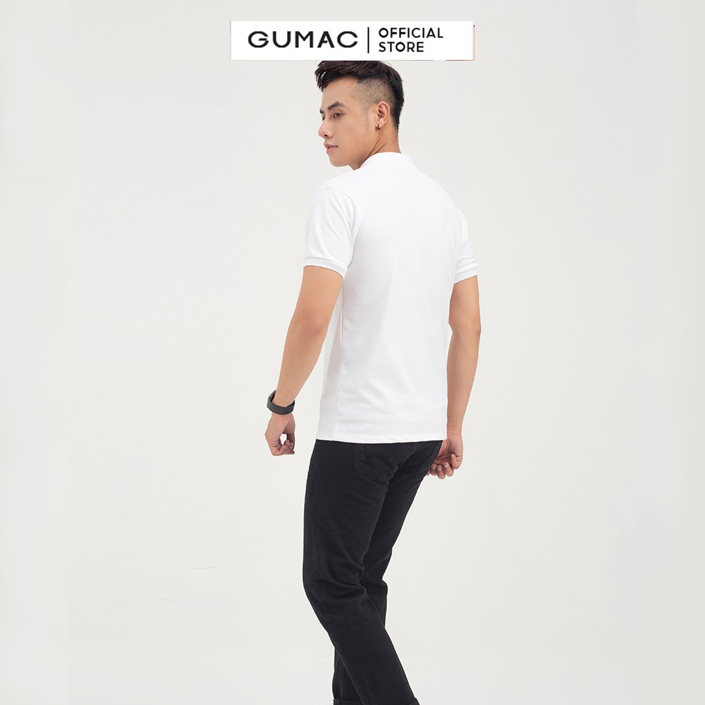 [Mã WABRGD12 giảm 10% đơn 250K] Áo thun polo nam thêu chữ G GUMAC form cơ bản, lịch lãm ATNB810 | BigBuy360 - bigbuy360.vn