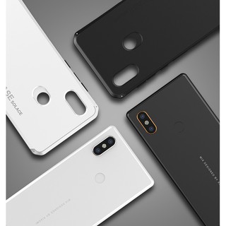 Textured Anti-fall Metal Frame PC Back Plate For Xiaomi Mi Mix2s Elements Case