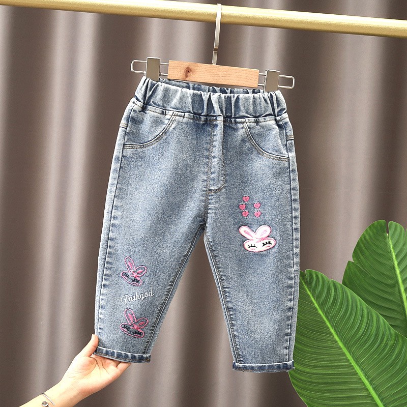 QG08 - Quần bò dài cho bé gái từ 8-21kg, Richkid123