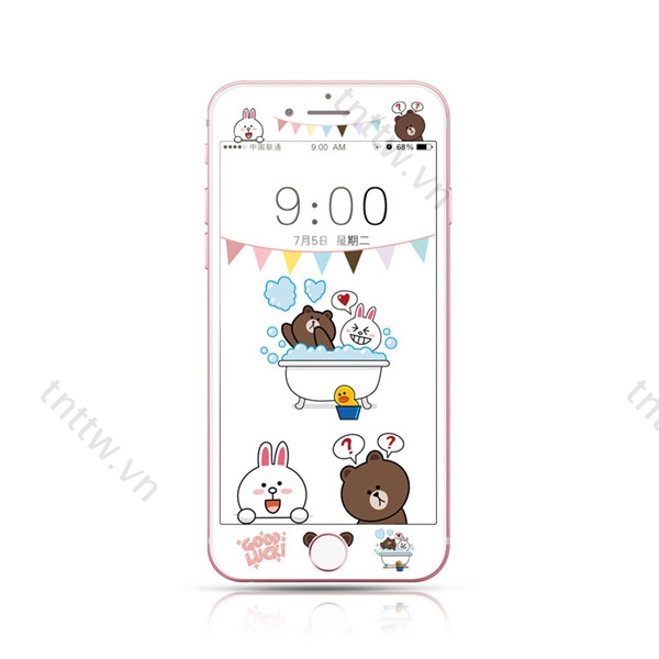 Miếng dán kính cường lực HD bảo vệ toàn màn hình thích hợp cho Iphone 6s 6 7 8 Iphone7 8 Plus Se I6 I6S I7 I8