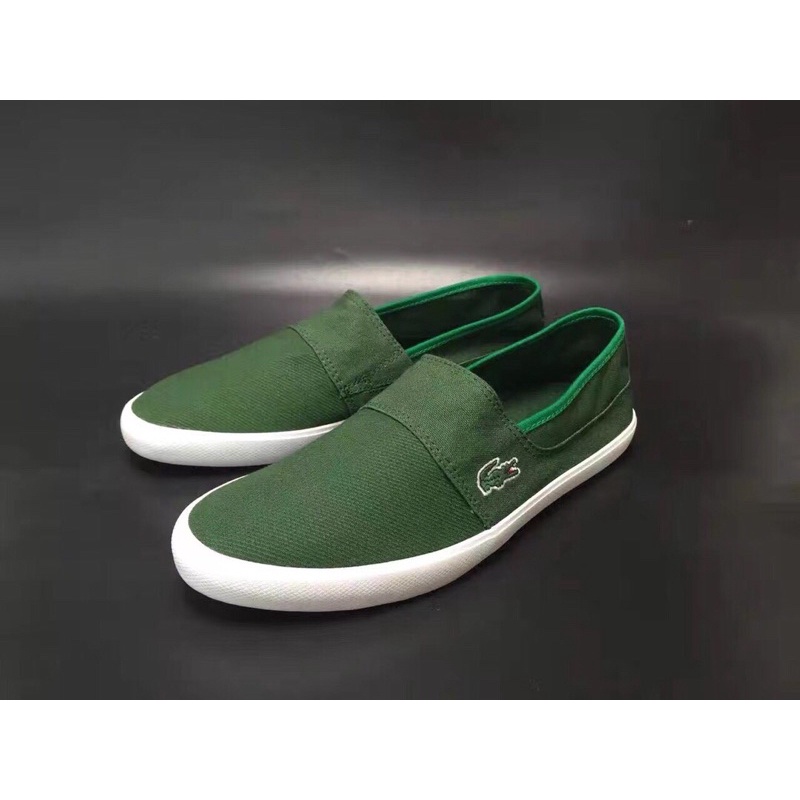 Giày lười vải nam nữ đế bệt nhiều màu lựa chọn lacoste