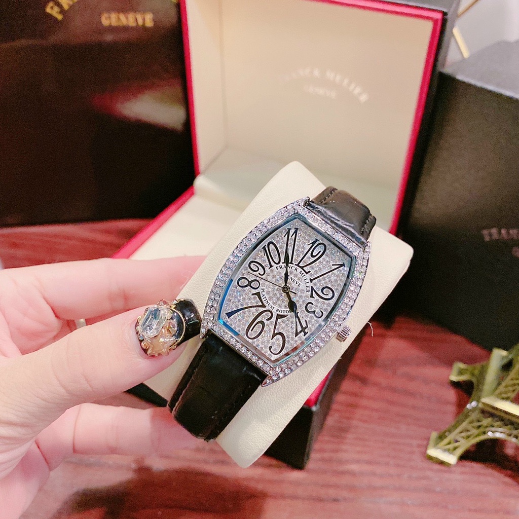 đồng hồ thời trang nữ đeo tay Franck muller full đá dây da cao cấp dễ thương chống nước chống xước khi sử dụng | BigBuy360 - bigbuy360.vn