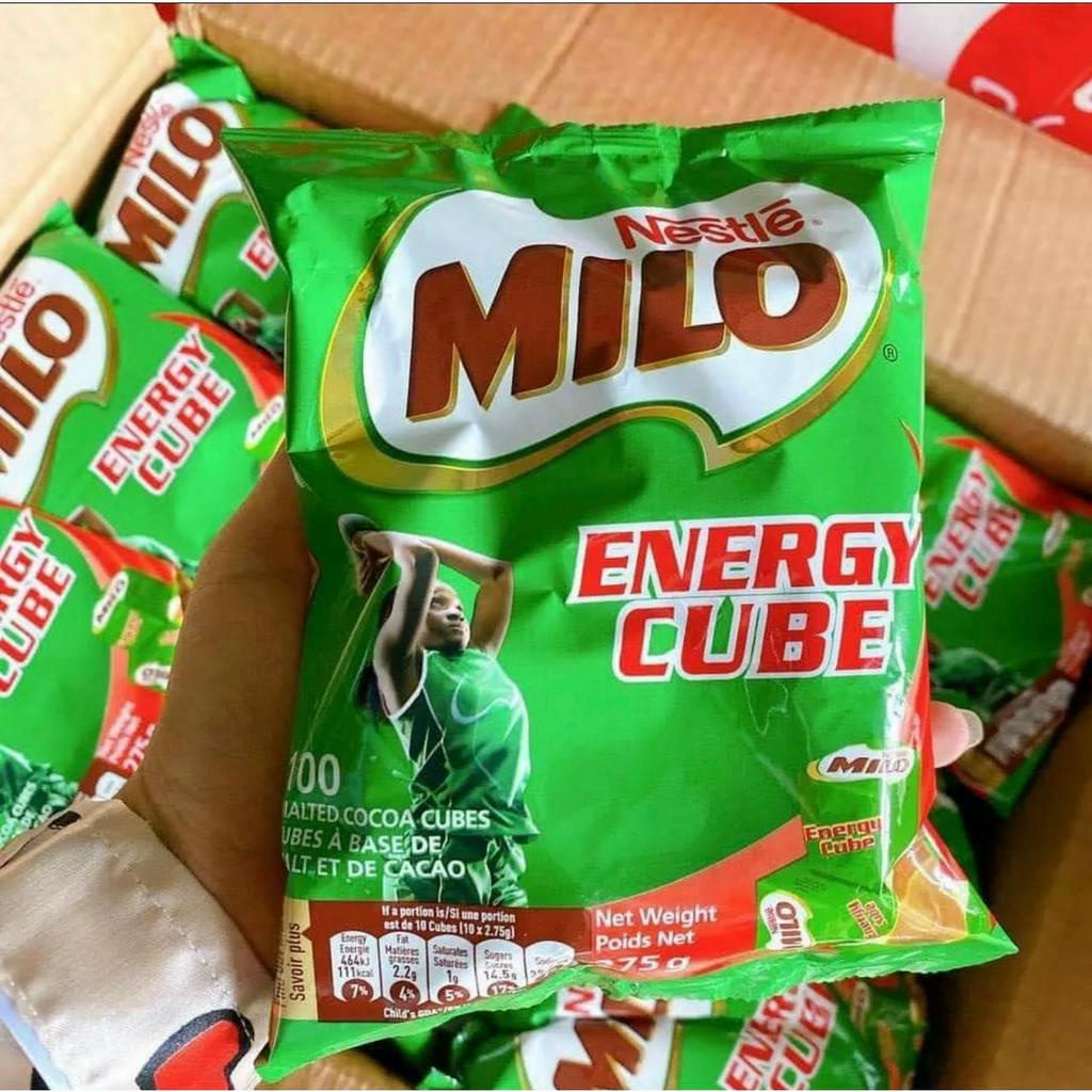 Kẹo Milo Energy Cube Cacao Nestle Thái Lan Viên Lẻ Hình Vuông 2,75G Dùng Thử Tiệm Ăn Vặt Mẹ Bống