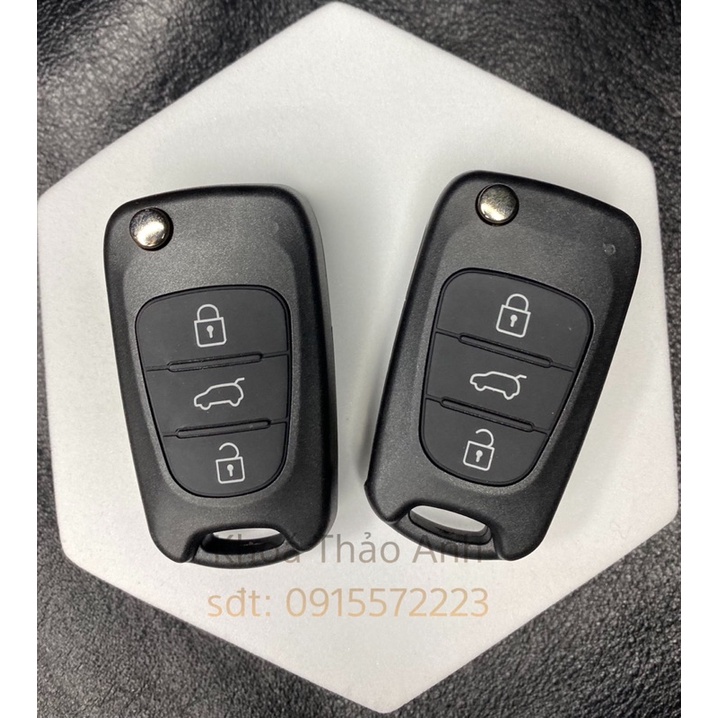 Vỏ chìa khoá remote xe Kia Morning, Forte, Carens, Cetaro