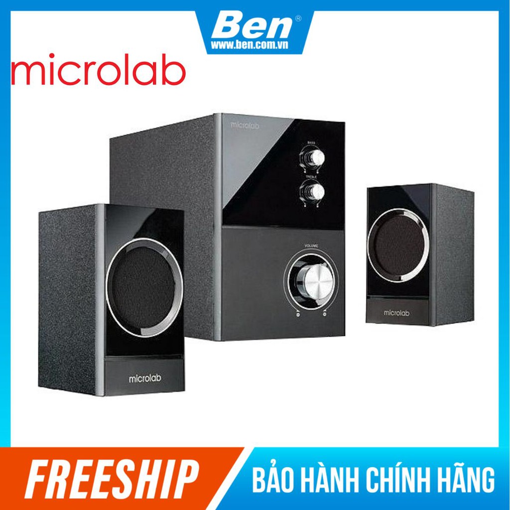 [Mã SKAMPUSHA7 giảm 8% đơn 250k]Loa vi tính Microlab M223 2.1 - Loa máy tính M223 chính hãng Microlab BH 12T