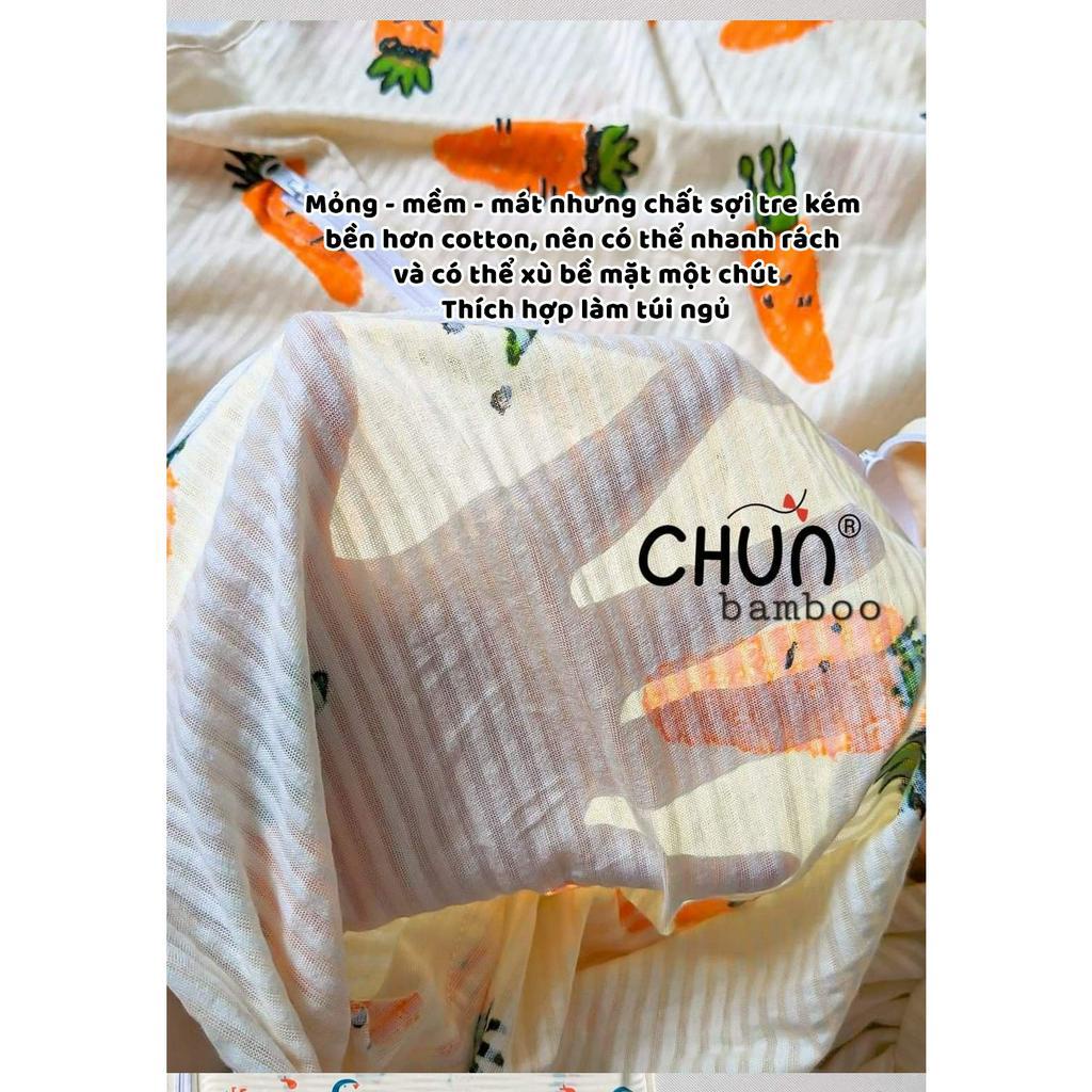 Túi ngủ ngôi sao 1 lớp vải sợi tre mùa hè Quấn Chũn Cocoon Đại Lý Nhà Mỡ Mỡ chính hãng