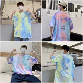 🔥Áo thun loang màu unisex tay lỡ siêu đẹp (kèm ảnh thật)🔥