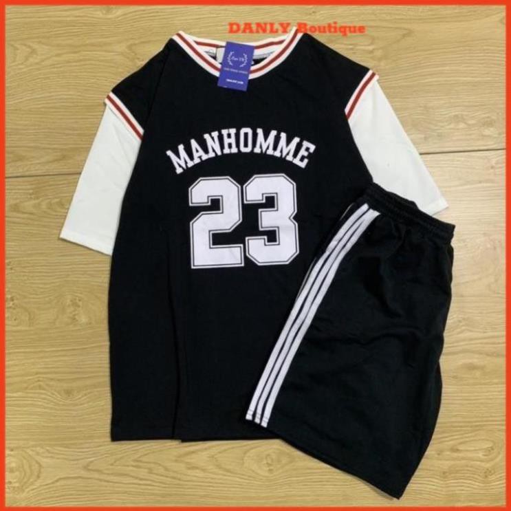 11.11 Bộ thể thao nam nữ số 23 unisex, set đồ thể thao bóng rổ thun nam nữ dáng rộng phong cách Ulzzang Hàn Quốc, ch *
