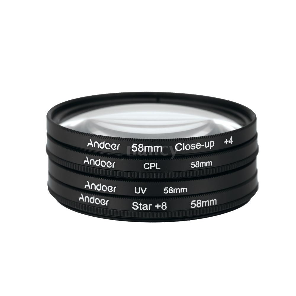 Màn lọc ống kính Andoer 58mm UV+CPL chuyên dụng dành cho máy ảnh