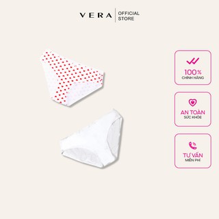 Combo 02 quần lót nữ cotton có họa tiết VERA 8397