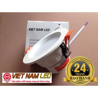 Đèn Led âm trần 7W, đổi 3 màu, vnled.vn, 0936395395