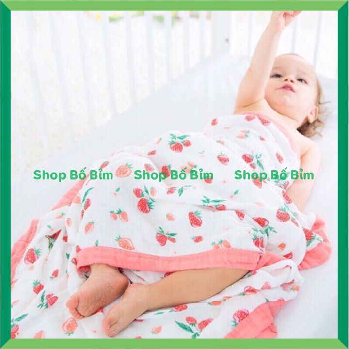 ⚡BÁN LỖ XIN 5 SAO⚡ Khăn Tắm Xô 6 Lớp Bo Viền Cao Cấp Siêu Mềm Mịn Cho Bé Họa Tiết Xinh Xắn