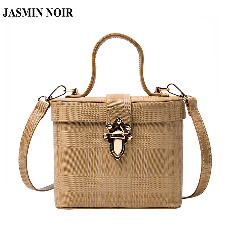 Túi Đeo Chéo Jasmin Noir Dáng Hộp Từ Da Pu Thời Trang Cho Nữ