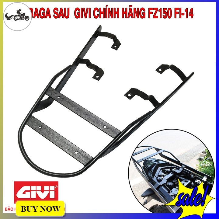 Baga sau GIVI chính hãng cho xe  FZ150 FI 2014 dùng để chở đồ gắn thùng tiện dụng - Phân phối chính hãng