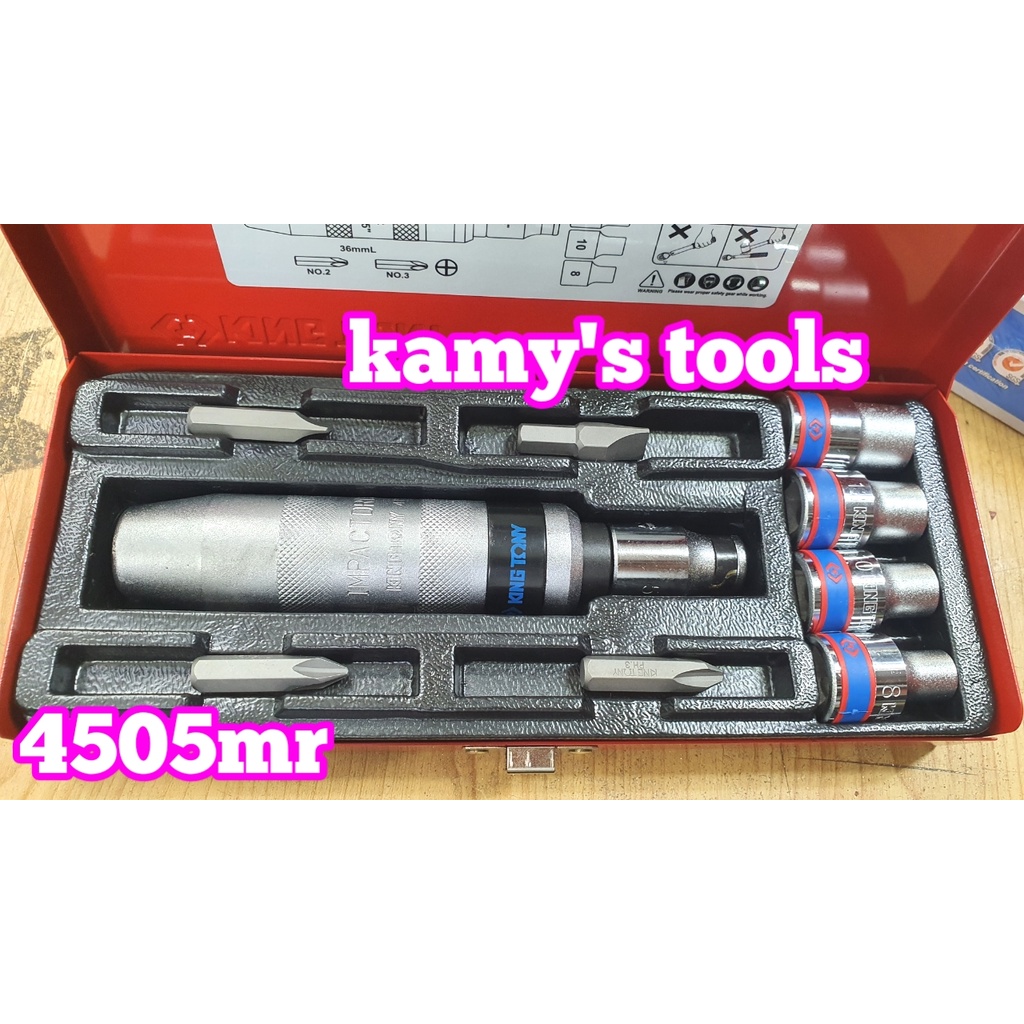 Bộ tua vít đóng tự động cao cấp kingtony model 4505mr 10 chi tiết, bộ tô vít đóng