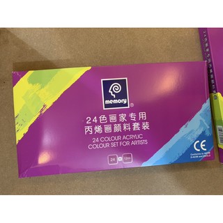 [SIÊU SALE]⚡⚡ Bộ 24 màu acrylic dạng tuýp của Memory