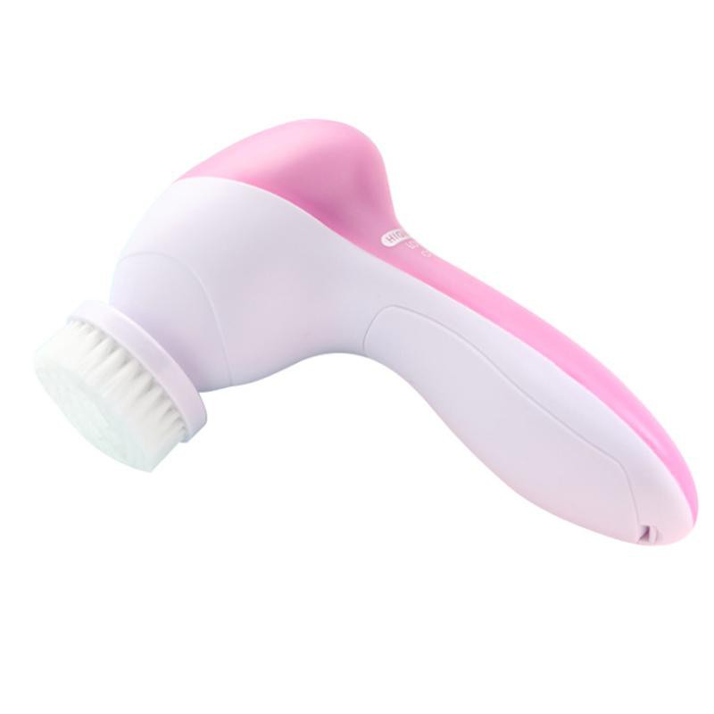 Máy Massage Và Rửa Mặt Đa Chức Năng Cầm Tay Mini 5 In 1 Beauty, làm sạch sâu, massge thư giãn giúp da căng bóng mịn màng