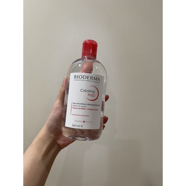 Tẩy trang Bioderma Crealine hồng / Sebium xanh lá 500ML