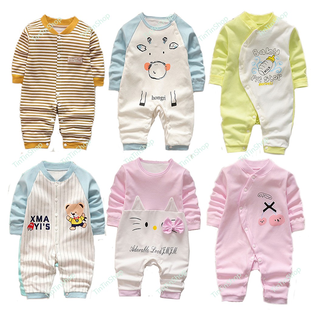 TTS170 Bodysuit cho bé Sleepsuit  Áo liền quần Body liền thân cho bé Trai Gái hàng Xuất Nhật