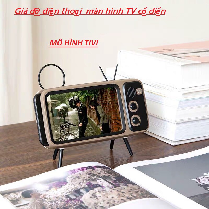 Giá đỡ điện thoại màn hình TV cổ điển /Gía đỡ điện thoại hình tivi/ tivi cổ điển /LG