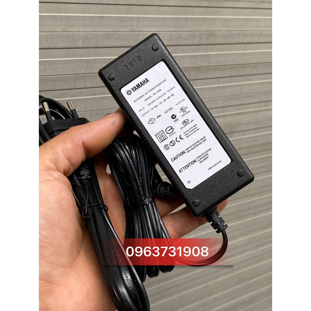 Cục nguồn đàn organ yamaha 12v 1.5A PA-150 A bản gốc Yamaha