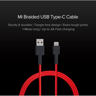 Cáp Sạc Nhanh USB Type-C Xiaomi / Mi Type-C Braided Cable