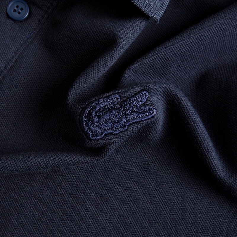 Áo thun nam dài tay Lacoste cổ bẻ cotton cá sấu co giãn chuẩn form | BigBuy360 - bigbuy360.vn
