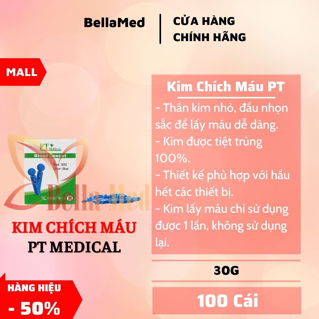 Kim chích lấy máu Greetmed-Hộp 100 kim