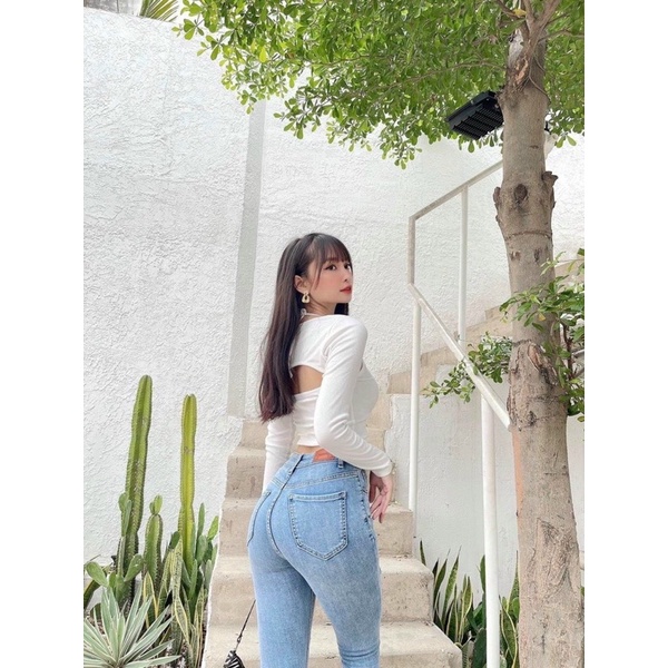 Bigsize(31-35)✈️FREESHIP Quần Jeans Nữ Ôm Body VNXK Trơn Cao Cấp Ms 2123