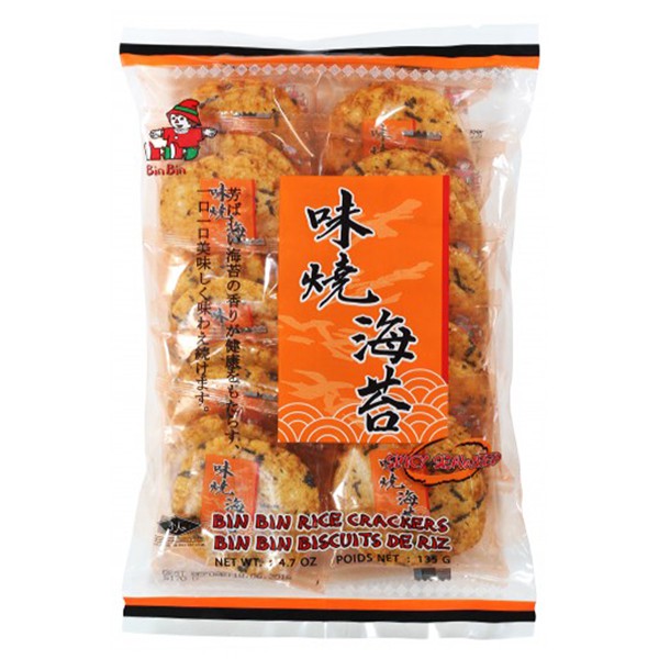 Bánh Gạo Bin Bin Rong Biển Cay 135g