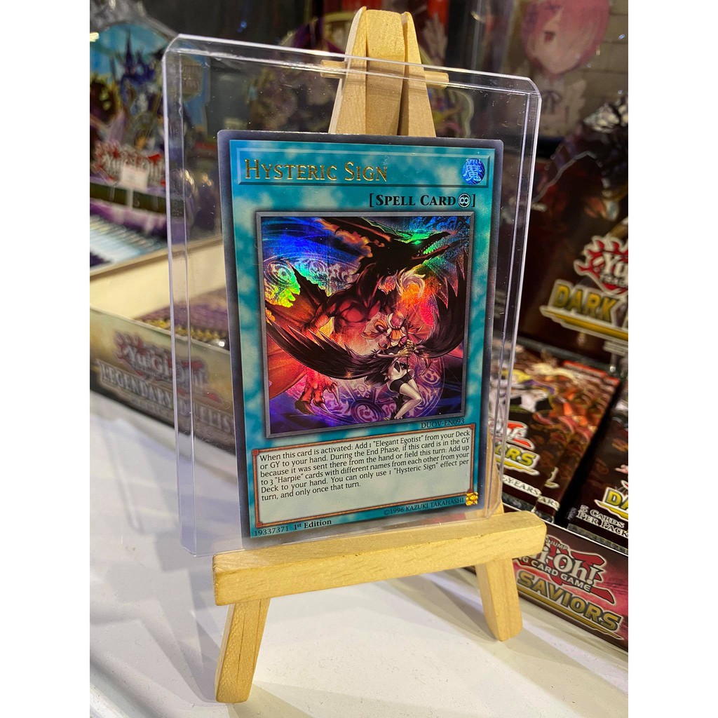 Lá bài thẻ bài Yugioh Hysteric Sign- Ultra Rare - Tặng bọc bài nhựa bảo quản